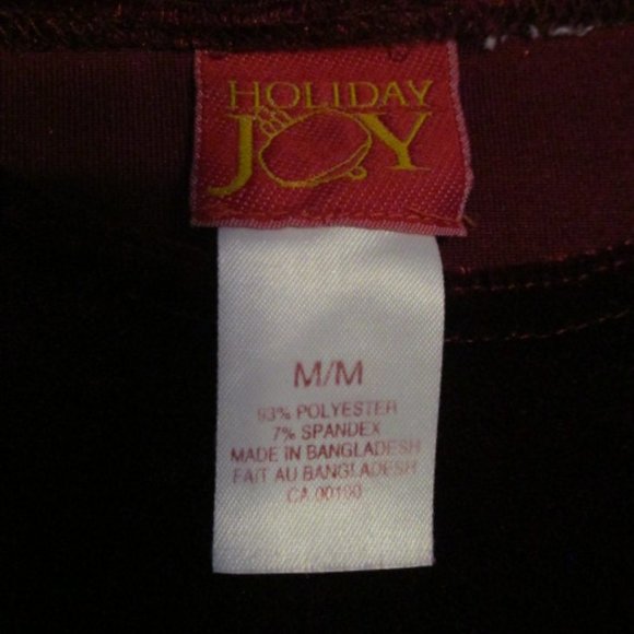 Bundle 3 for $15 - Red Velvet Dress with Glitter Floral Print - Picture 2 of 4